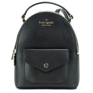 NEW Kate Spade Schuyler Mini Black Backpack Saffiano PVC Leather Shoulder Bag